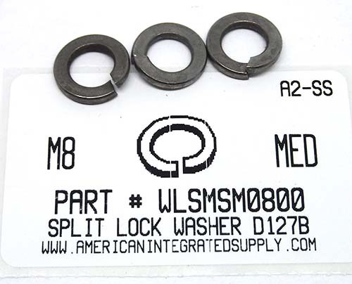 M8 SPLIT LOCK WASHER A2 STAINLESS STEEL D127B