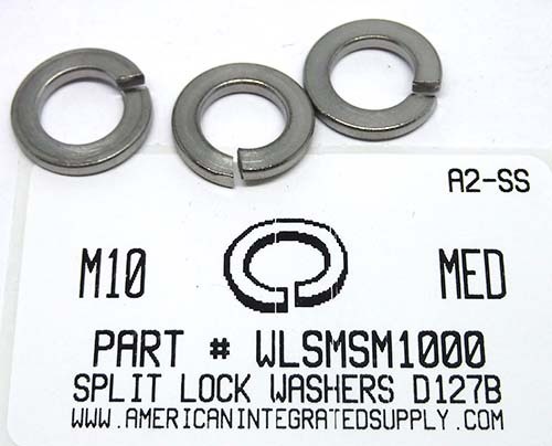 M10 SPLIT LOCK WASHER A2 STAINLESS STEEL D127B