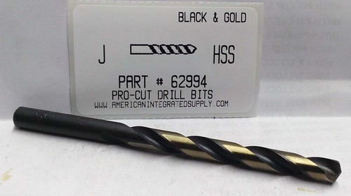 LTR J M7 HSS 135° SPLIT POINT BLACK & GOLD JOBBER DRILL BIT