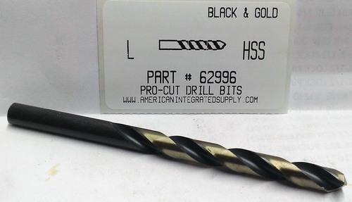 LTR L M7 HSS 135° SPLIT POINT BLACK & GOLD JOBBER DRILL BIT