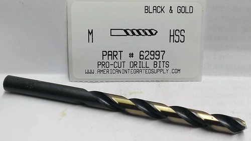 LTR M M7 HSS 135° SPLIT POINT BLACK & GOLD JOBBER DRILL BIT