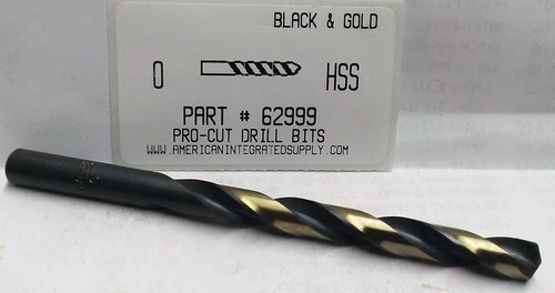 LTR O M7 HSS 135° SPLIT POINT BLACK & GOLD JOBBER DRILL BIT