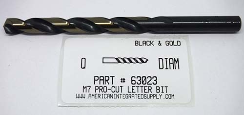 LTR Q M7 HSS 135° SPLIT POINT BLACK & GOLD JOBBER DRILL BIT