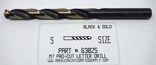 LTR S M7 HSS 135° SPLIT POINT BLACK & GOLD JOBBER DRILL BIT