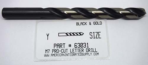 LTR Y M7 HSS 135° SPLIT POINT BLACK & GOLD JOBBER DRILL BIT