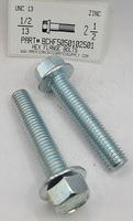 1/2-13X2-1/2 HEX SERRATED FLANGE BOLT GRADE 5 STEEL ZINC PLATED