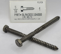 5/16X4 HEX HEAD LAG BOLT STEEL PLAIN (DISCONTINUED)