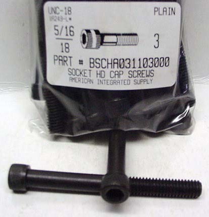 5/16-18X3 SOCKET HEAD CAP SCREW ALLOY STEEL BLACK