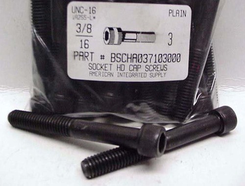 3/8-16X3 SOCKET HEAD CAP SCREW ALLOY STEEL BLACK