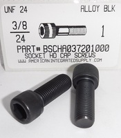 3/8-24X1 SOCKET HEAD CAP SCREW ALLOY STEEL BLACK