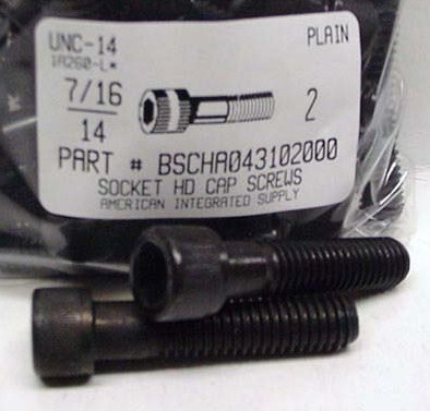 7/16-14X2 SOCKET HEAD CAP SCREW ALLOY STEEL BLACK