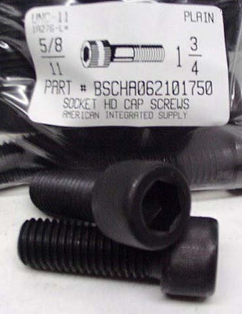 5/8-11X1-3/4 SOCKET HEAD CAP SCREW ALLOY STEEL BLACK