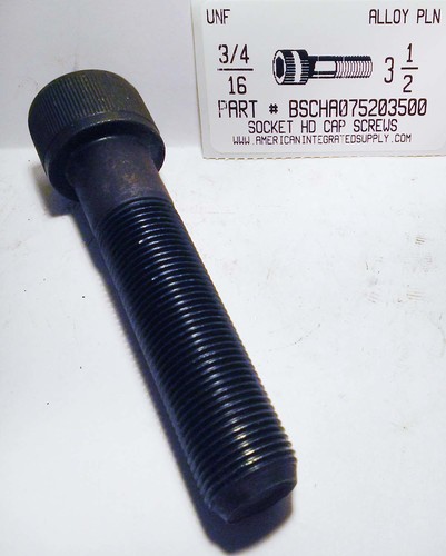 3/4-16X3-1/2 SOCKET HEAD CAP SCREW ALLOY STEEL BLACK