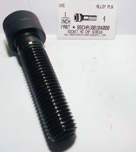 1-8X4 SOCKET HEAD CAP SCREW ALLOY STEEL BLACK