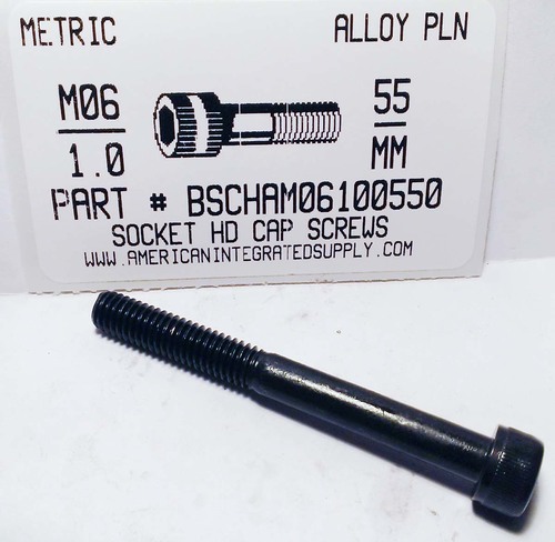 M6-1.00X55mm SOCKET HEAD CAP SCREW 12.9 STEEL BLACK D912