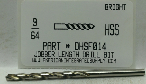 9/64 HSS DRILL JOBBER LENGTH BRIGHT