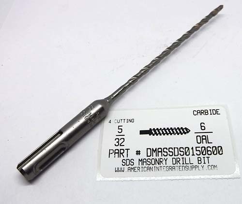 5/32X6 MASONRY DRILL SDS 4" CUTTING