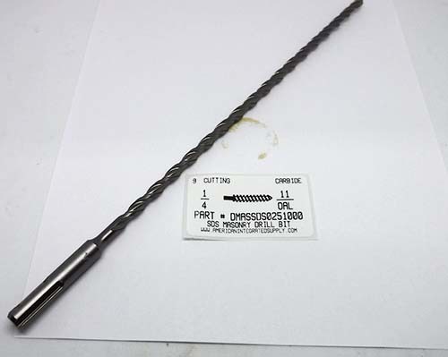 1/4X11 MASONRY DRILL SDS 9" CUTTING