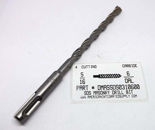 5/16X6 MASONRY DRILL SDS 4" CUTTING