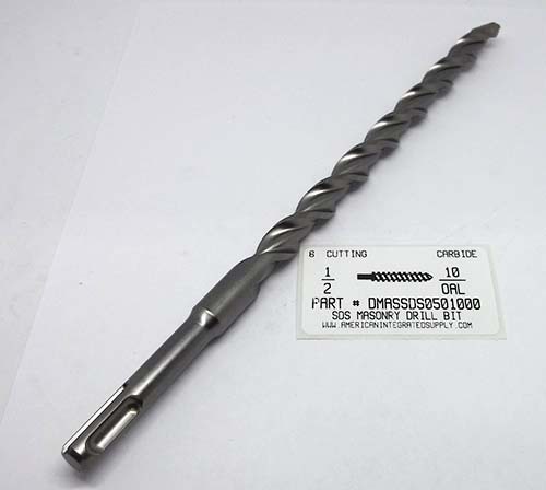 1/2X10 MASONRY DRILL SDS 8" CUTTING