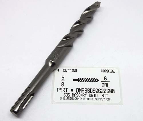 5/8X6 MASONRY DRILL SDS 4" CUTTING