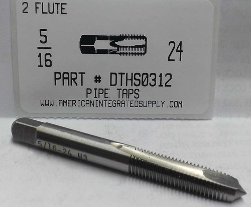 5/16-24 HSS SPIRAL POINT PLUG TAP 2 FLT DRILL SIZE LETTER I