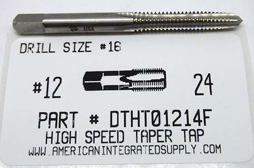 12-24 HIGH SPEED STEEL TAPER TAP