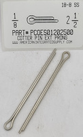 1/8X2-1/2 COTTER PIN EXTENDED PRONG 18-8 STAINLESS STEEL