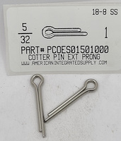 5/32X1 COTTER PIN EXTENDED PRONG 18-8 STAINLESS STEEL