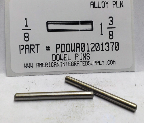 1/8X1-3/8 DOWEL PIN ALLOY STEEL PLAIN