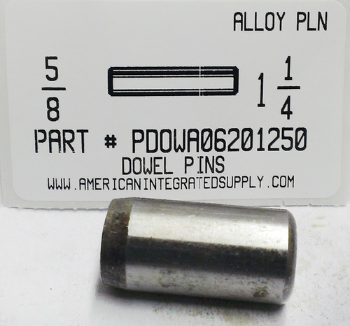 5/8X1-1/4 DOWEL PIN ALLOY STEEL PLAIN (DISCONTINUED)