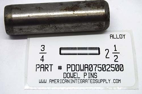 3/4X2-1/2 DOWEL PIN ALLOY STEEL PLAIN