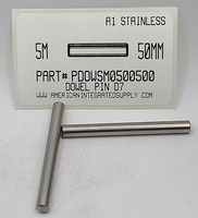 M5X50MM DOWEL PIN A1 STAINLESS STEEL D7