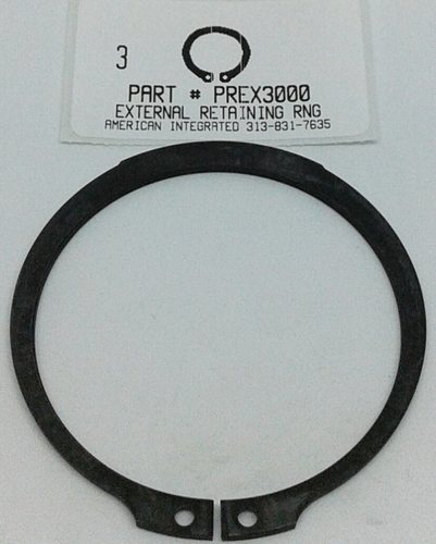 3" EXTERNAL RETAINING RING 2.76 GROOVE 2.775 FREE ID