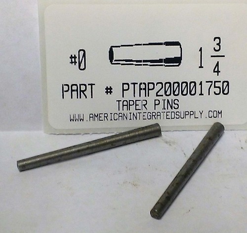 #0X1-3/4 TAPER PIN STEEL PLAIN .156" LARGE END DIAMETER