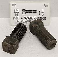 3/4-10X1-1/2 SQUARE HEAD SET SCREW CUP POINT CASE HARDENED STEEL PLAIN