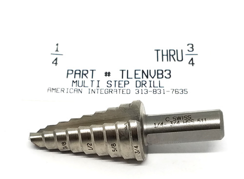 9 STEP DRILL 1/4"-3/4"