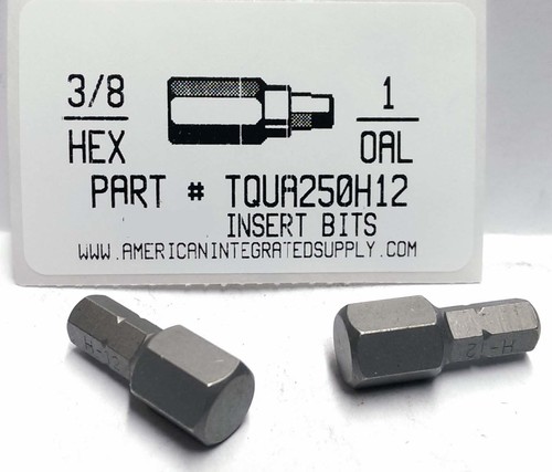 3/8 HEX X 1" LONG INSERT BIT 1/4 HEX (DISCONTINUED)