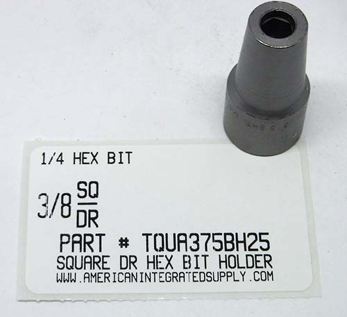 3/8"F SQ DR 1/4" BIT HOLDER QUICK CHUCK