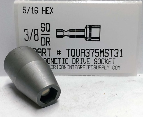 5/16 HEX 3/8 SQUARE DRIVE MAGNETIC DRIVE SOCKET