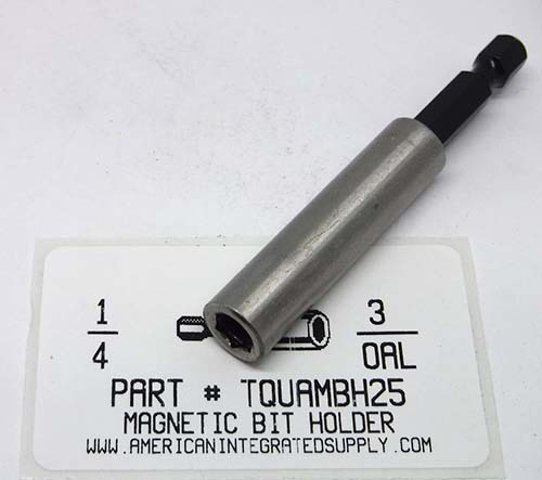 1/4" MAGNETIC BIT HOLDER 3" OVERALL LENGTH