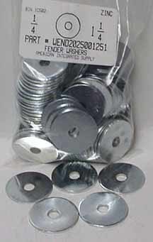 1/4X1-1/4 FENDER WASHER STEEL ZINC PLATED