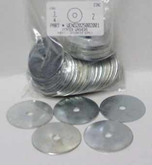 1/4X2 FENDER WASHER STEEL ZINC PLATED