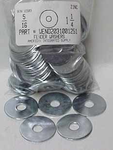 5/16X1-1/4 FENDER WASHER STEEL ZINC PLATED