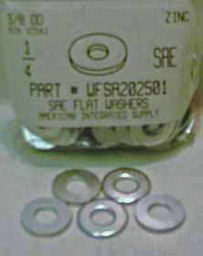 1/4 SAE FLAT WASHER STEEL ZINC PLATED 5/8" OUTER DIAMETER