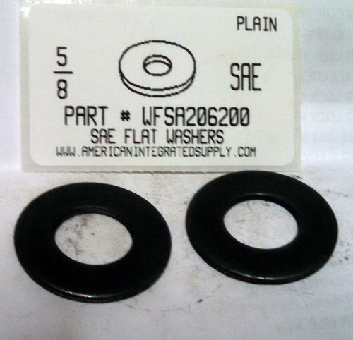 5/8 SAE FLAT WASHER STEEL PLAIN 1-5/16" OUTER DIAMETER