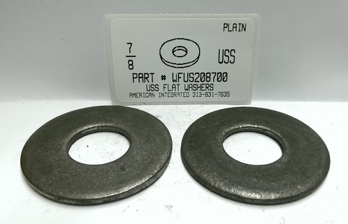 7/8 USS FLAT WASHER STEEL PLAIN 2-1/4" OUTER DIAMETER