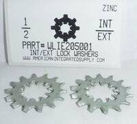 1/2 INTERNAL AND EXTERNAL TOOTH LOCK WASHER STEEL ZINC PLATED