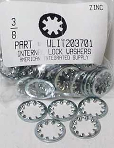 3/8 INTERNAL TOOTH LOCK WASHER STEEL ZINC PLATED