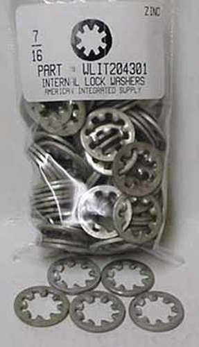 7/16 INTERNAL TOOTH LOCK WASHER STEEL ZINC PLATED